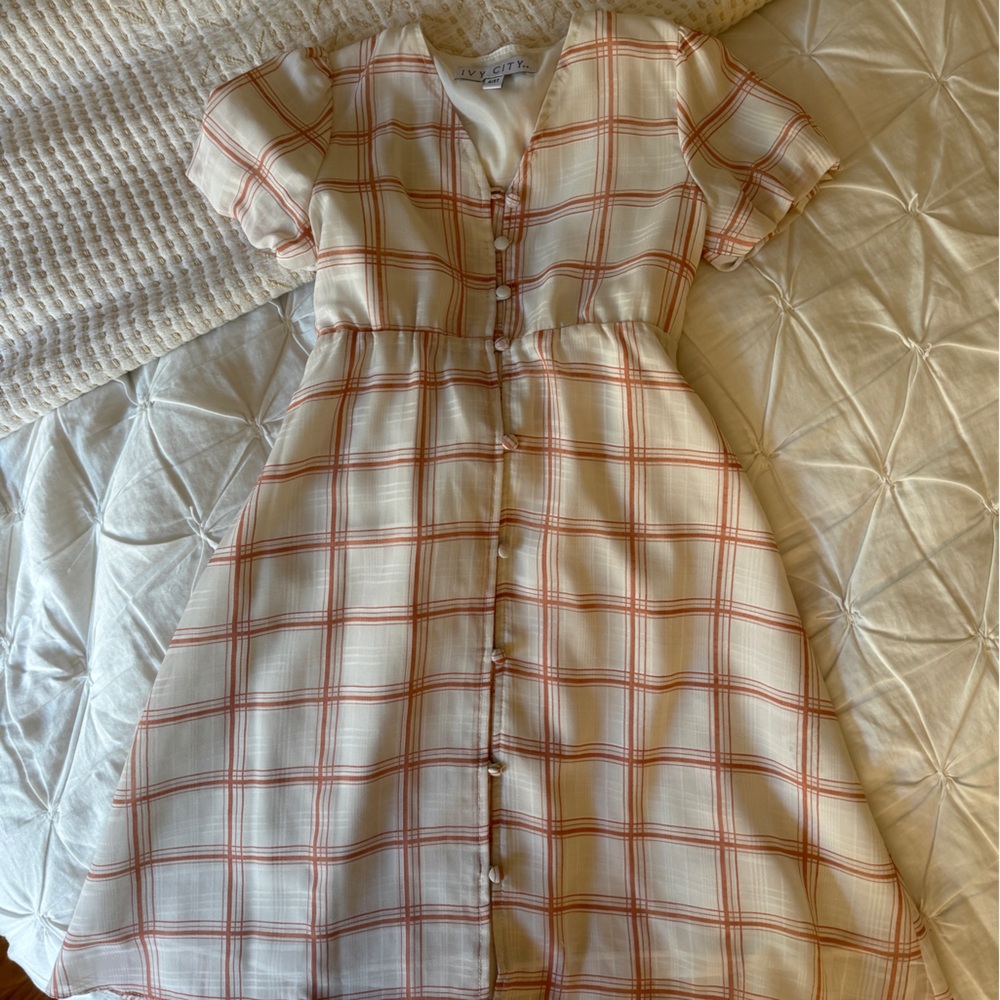 Ivy City Plaid Girls Dress